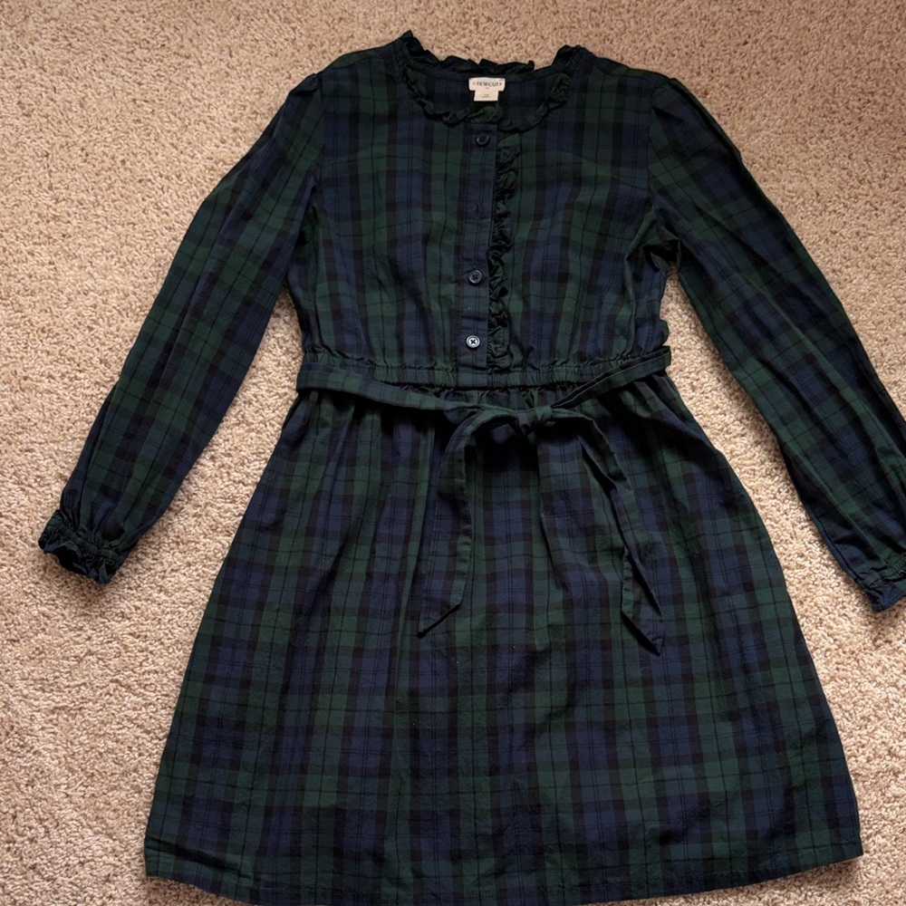 Crewcuts tartan Long Sleeve Kids Dress
